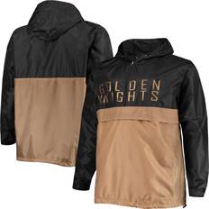 Vegas Golden Knights Jackets & Sweaters Profile Men's Black Vegas Golden Knights Big and Tall Anorak Half-Zip Pullover Hoodie Black