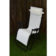 Beige Garden Chairs Redwood Multi Position Textoline Garden Relaxer