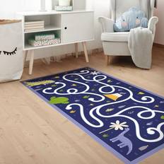 Dinosaurs Rugs Klebefieber Vinyl-Spielteppich Dinosaurier Dinomama sucht ihr Baby