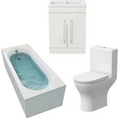 Affine Gloss White Suite Straight