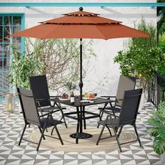 Phi Villa Umbrella Patio Dining Set