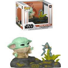 Toys Funko POP! DELUXE Grogu With Frog Star Wars: The Mandalorian