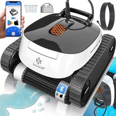 Pool-Staubsauger Kesser Poolroboter für Boden und Wand Poolsauger bis 100m² Pools & eine leistungsstarke Reinigung Poolreiniger vollautomatisch mit App-Funktion und Kontrollmodul Klettermechanismus