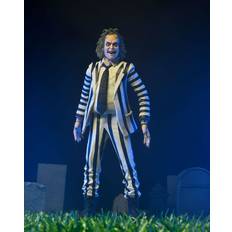 Beetlejuice 1988 Svart och Vit Randig Kavaj Figur 18 cm