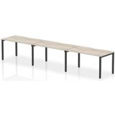 Furniture Evolve Plus 1400mm Single Row 3 Bench Oak Top Writing Desk
