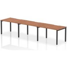 Furniture Evolve Plus 1200mm Single Row 3 Walnut Top Writing Desk