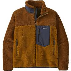 Patagonia Men's Classic Retro-X Windproof Fleece Jacket in Shelter Brown, Fleece Jackets Recycled Nylon/Recycled Polyester/Nylon