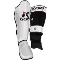 Kampfsport-Schutzausrüstung Schienbeinschützer Thai-Boxen King Pro Boxing Kpb/ Sg Blanc