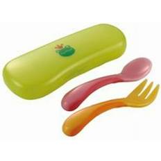 Cheap Kids Cutlery Richell Outing lunch kun Niginigi spoon, fork with case