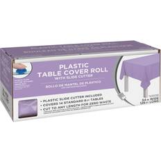 Purple Party Decorations Amscan Boxed Plastic Table Roll, Lavender, 54" x 126’