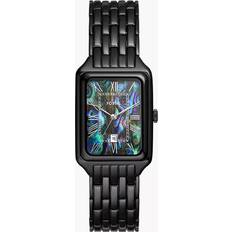 希少❗️ヤンキーズFossil FOSSIL Flynn Mens Chronograph Watch Large Black Dial Silver