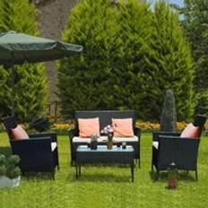 Bigzzia Rattan Garden Outdoor Lounge Set