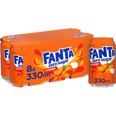 Orange Juice & Fruit Drinks Fanta Orange Zero, 8 33.1cl