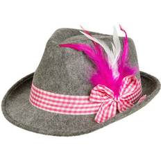 Gråa Maskerad Hattar Boland 54283 hatt Wiesn, bayersk hatt, dräkthatt, oktoberfest, folkfest, temafest, karneval