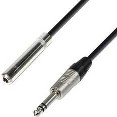 Cables Adam Hall 4 Star Rean Balanced 1/4 TRS Jack Extension Cable 1.5m