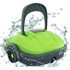 Wybot poolroboter, poolsauger akku mit dual-motor, bis 50m² selbstparken, pool Grün 6 kg