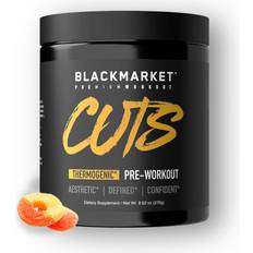 Supplements Black Market CUTS Pre Workout Flavored Energy Powdered Drink Mix