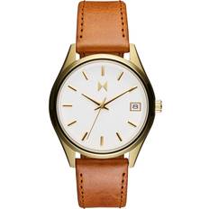 MVMT Wrist Watches MVMT Rise Boyfriend Tan Leather 36mm Tan