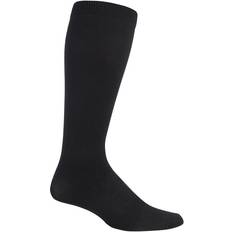 12-14 UK, Black Mens 18 mmHg Graduated Compression Travel Flight Socks for DVT