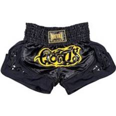 Arti Marziali Pantaloncini da Thai Boxe Metal Boxe Lumpunee Noir