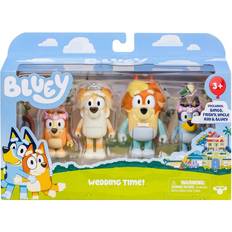 Bluey Patsaat Bluey Figurer 4-pack Wedding Time