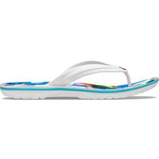 Men - Multicolored Flip-Flops Crocs Crocband Flip - White/Multi