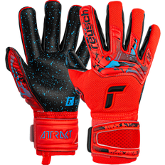 Reusch Soccer reusch JR Attrakt Fusion FS Guardian Goalkeeper Gloves Bright Red-Blue-Black