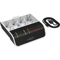 Ansmann Ansmann comfort multi aaa aa c d & 9v battery charger for nimh rechargeable