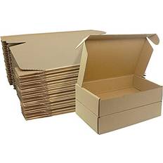 Corrugated Cardboard Shipping Boxes, 23 16 5cm Royal Mail Small Parcel PiP Postal Boxes, Brown Packaging Mailing Boxes for Business, Posting, Storing