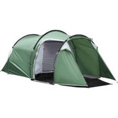 Northio Tunneliteltta 2-3 Hengelle 190T Camping Teltta Tapilla, Lasikuitu & Polyesteri, Tummanvihreä 426X206X154Cm
