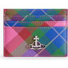 Vivienne Westwood Candy Tartan Orb-plaque Rectangle Faux-leather Card Holder