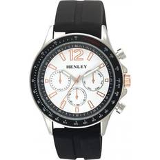 Watches Henley white black/silver sports rubber h02206.14