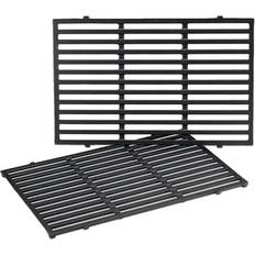 GFTIME 49.5cm 33cm Cast Iron Cooking Grate 7524 7528 for Weber Genesis E/S-310/320/330, fit Genesis II/LX