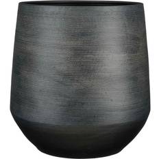 Mica Decorations Evora Ceramic Pot Planter Black ∅39.9cm