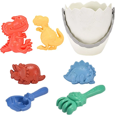 Dinosaurier Sandleksaker Summertime Hinkpaket med dinosaurier, 7 delar