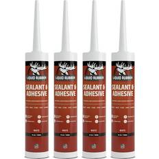 Sealant Liquid Rubber Coatings Liquid Rubber Caulking Tube Hybrid Sealant and Adhesive White 4 Pack