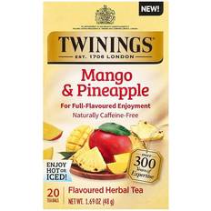 Ananas Te Twinings mango & pineapple flavored herbal tea bags 20 1.8oz