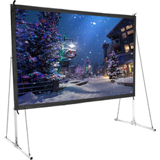 Projector Screens Instahibit 100" Portable Projector Screen with Stand 16:9 HD Fast Folding Indoor Outdoor Home Theater Backyard Movie White 120 Inch