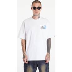 Cursive College Logo Relaxed Fit Short Sleeve Tee - White