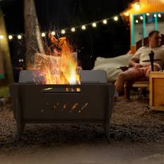 OutSunny Fire Pits & Fire Baskets OutSunny Black Multi-Use Fire Pit: Converts to