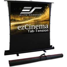 Projector Screens Elite Screens ezCinema Tab Tension, 100-Inch 4:3 Portable Manual Floor Pull Up Scissor Backed Projector Office School Front Projection Carry Bag US Based Company 2-Year Warranty FT100XWV