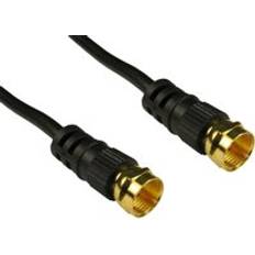 Cables Direct F M/M, 10m coaxial Black 10m