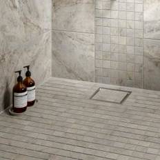 Wall Mosaic tiles Boutique Wickes Modena Grey Porcelain Wall & Floor Mosaic Tile Sheet 300