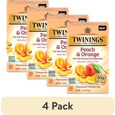 Twinings Te Twinings peach & orange flavored herbal tea bags