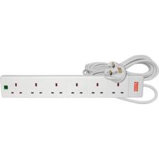 Mercury 6 Gang Extension Lead with Surge Protection