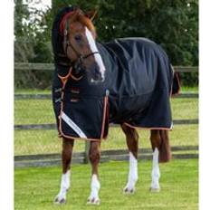 Equitazione Coperta da esterno per cavalli con copricollo Premier Equine Titan Storm 450 Noir