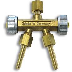 Plumbing GCE Doppelabzweigventil Brenngas 3/8 LH