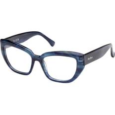 Max Mara MM5135 92 Women’s Blue Size Free Lenses HSA/FSA Insurance Blue Light Block Available Blue Horn 53