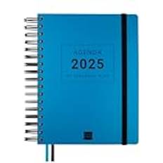 Azul Calendarios Finocam Agenda Tempus 15.5 x 21.7 cm