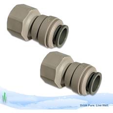 John Guest push fit 12mm x 1/2" bsp female fitting for shurflo pumps 2 pack